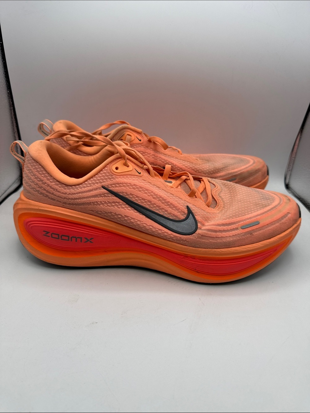 Nike Vomero Plus men’s 14 Peach/Orange ZoomX Running Shoes no insoles S11